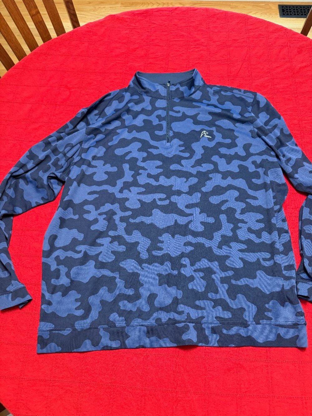 Rhoback Blue Camo Quarterzip 3XL